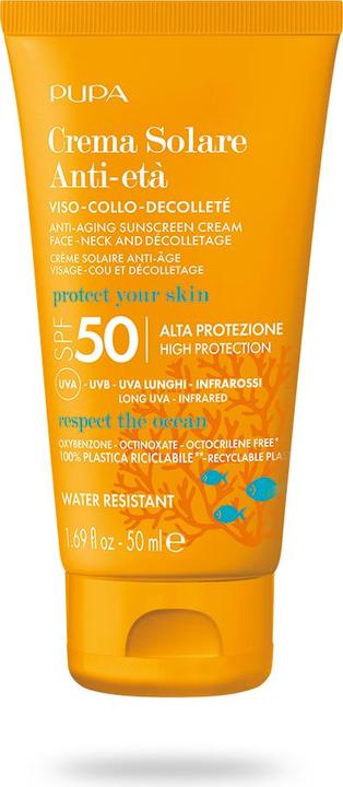 Pupa Milano Sunscreen Anti-Aging Cream (Sonnencreme, SPF 50, 50 ml)