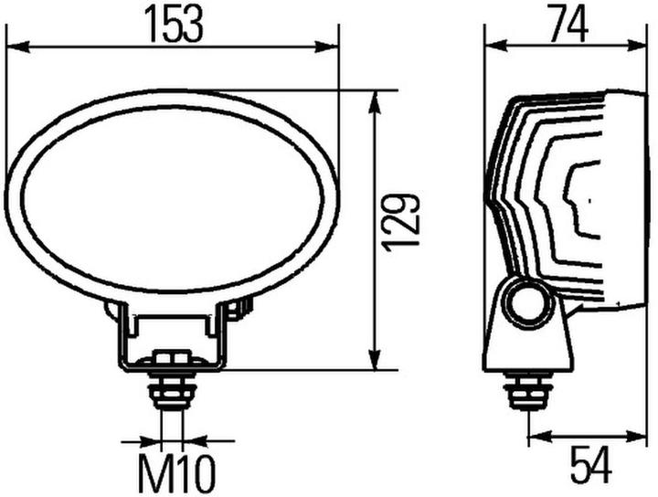 Image du produit Hella Projecteur de travail à LED pour CASE