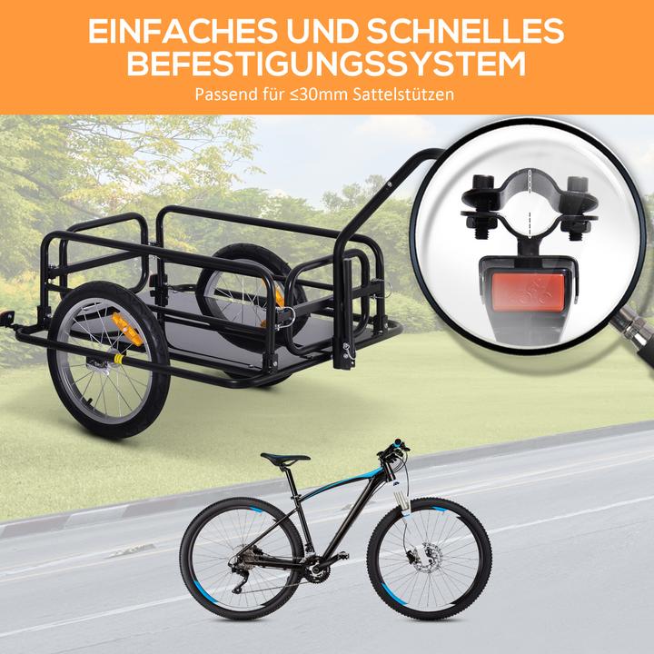 Immagine prodotto Homcom Fahrradanhänger feste Bodenplatte