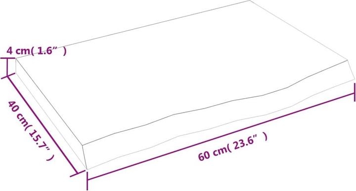 Actual product image VidaXL Gianna (60 x 4 x 40 cm)