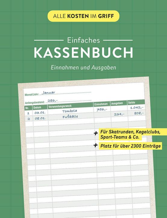 Produktbild Einfaches Kassenbuch | Einnahmen und Ausgaben (96 x)