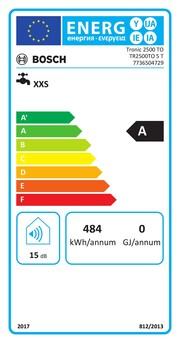 Energy Label Bosch Home Comfort Small accumulator