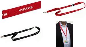 Immagine prodotto Durable Cinghia in tessuto STAFF, con moschettone, confezione da 20, nero.