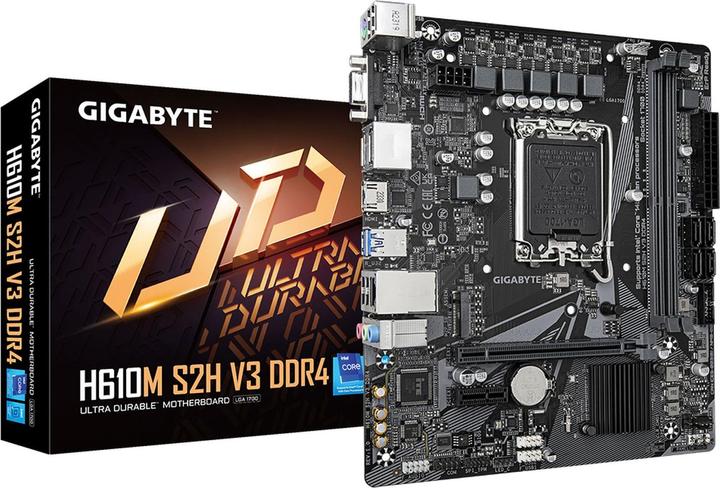 Produktbild Gigabyte H610M S2H V3 DDR4 (LGA 1700, Intel H610 Express, mATX)