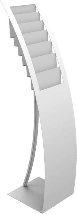 Produktbild Kerkmann Prospektständer Varia 6509 7Fächer 32x132x34cm silber (A4)