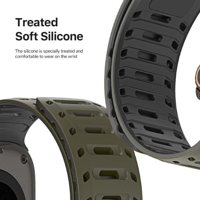 Immagine prodotto Dux Ducis CS Armband (49 mm, 45 mm, 46 mm, 44 mm, 42 mm, Silicone, Apple Watch Serie 5, Apple Watch Serie 4, Apple Watch Series 3, Apple Watch Ultra 2, Apple Watch Series 7, Apple Watch Series 9, Apple Watch Ultra, Apple Watch Serie 6, Apple Watch Series 10, Apple Watch SE, Apple Watch Series 8)