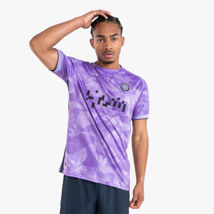 Actual product image Kipsta Men's/Women's Football Shirt short sleeve - Viralto II Parma blue/purple (L)