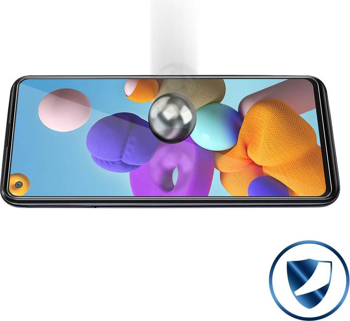 Actual product image Avizar Crystal clear film, glass screen protector (1 Piece, Samsung Galaxy A21s)