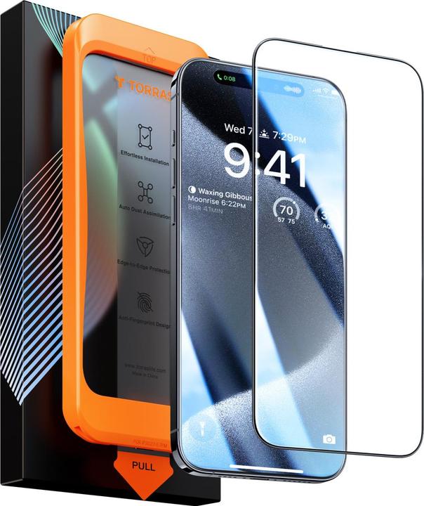 Produktbild Torras Diamond Panzerglas (1 Stück, Apple iPhone 14 Pro, Apple iPhone 15)