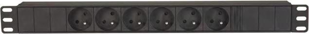 Actual product image Enoc Power strip 1U 9-way Schuko 3m EPU 09 (9 x, CEE 7/3, 3 m)