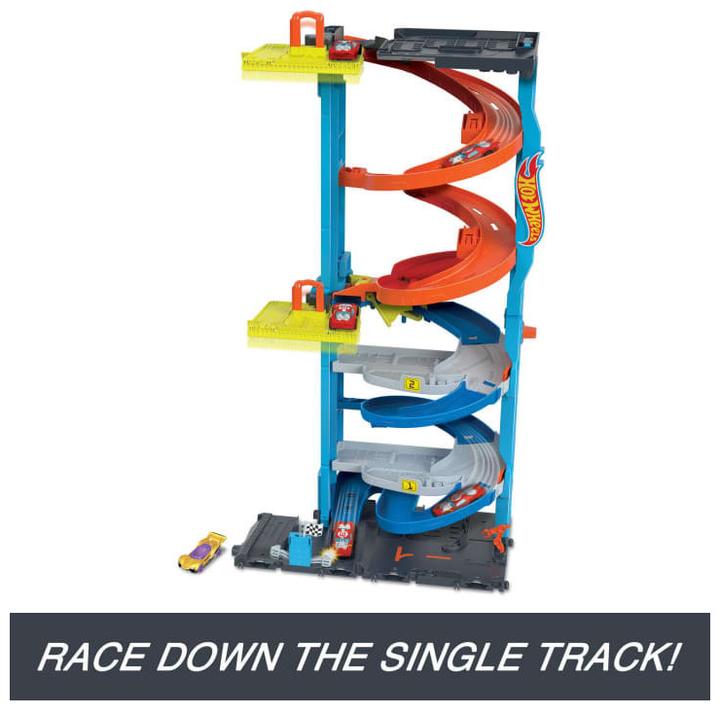 Actual product image Hot Wheels City Transforming Race Tower
