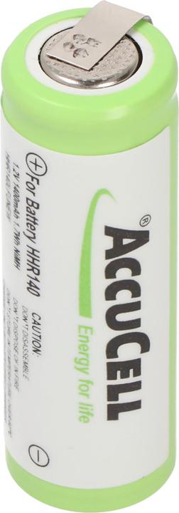 AccuCell Akku 4/5AA mit Lötfahne U-Form (1 Stk., 4/5 AA, 1400 mAh)