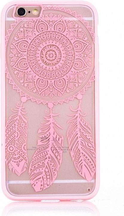 König Design Apple iPhone 6 / 6s Handy Hülle Mandala Case Schutzhülle Motiv Traumfänger Rosa (Apple iPhone 6)