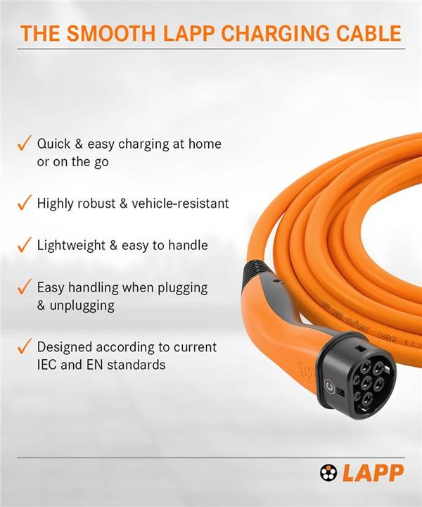 Image du produit Lapp Mobility EV-TYP2 (Type 2, 22 kW, 32 A, 5 m)