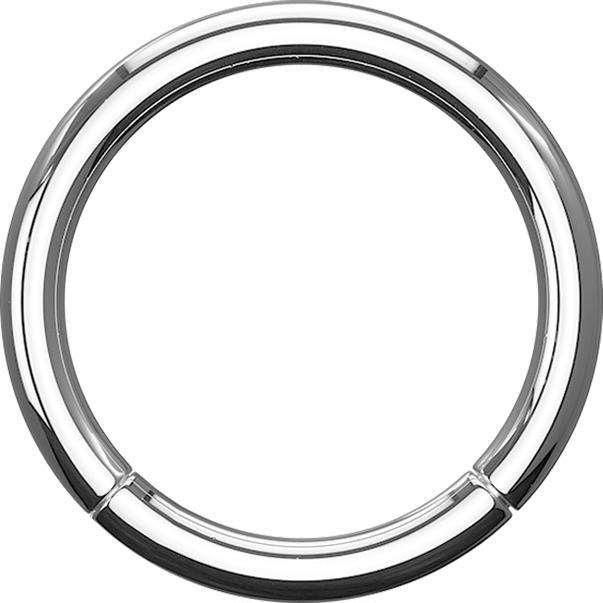 Star Piercing Micro Segmentring klappbar silber (Titan G23)