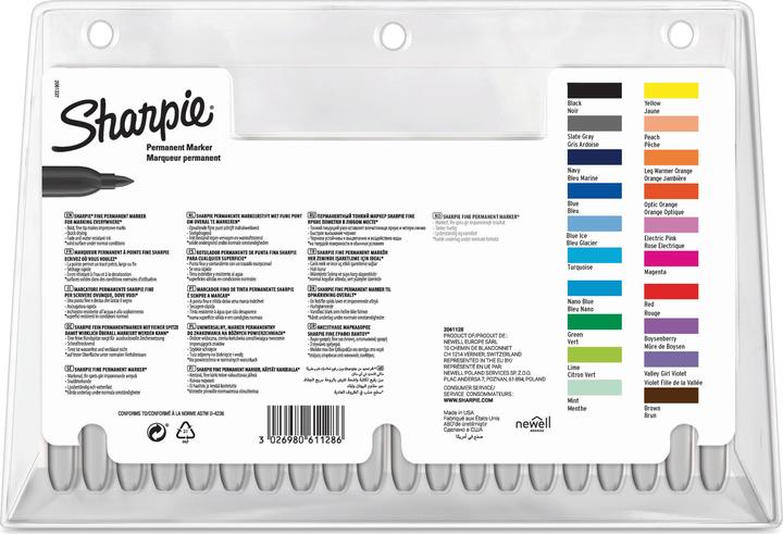 Immagine prodotto Sharpie Set di pennarelli permanenti "Electro Pop (Multicolore, 1 mm, 20 x)