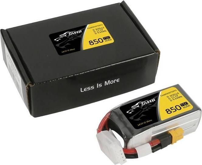 Actual product image Tattu RC Battery LiPo 850 mAh 11.1 V 75C (11.10 V, 850 mAh)