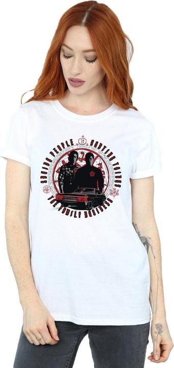Actual product image Supernatural Womens/Ladies Family Business Cotton Boyfriend T-Shirt (M)