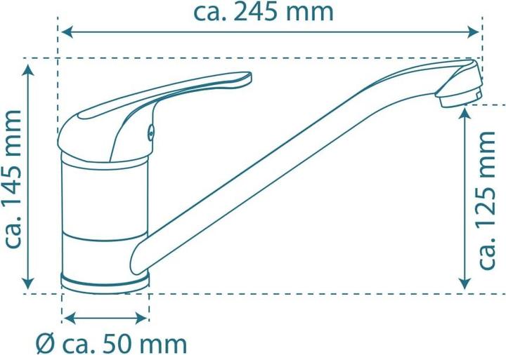 Actual product image Schütte FALCON sink mixer low pressure