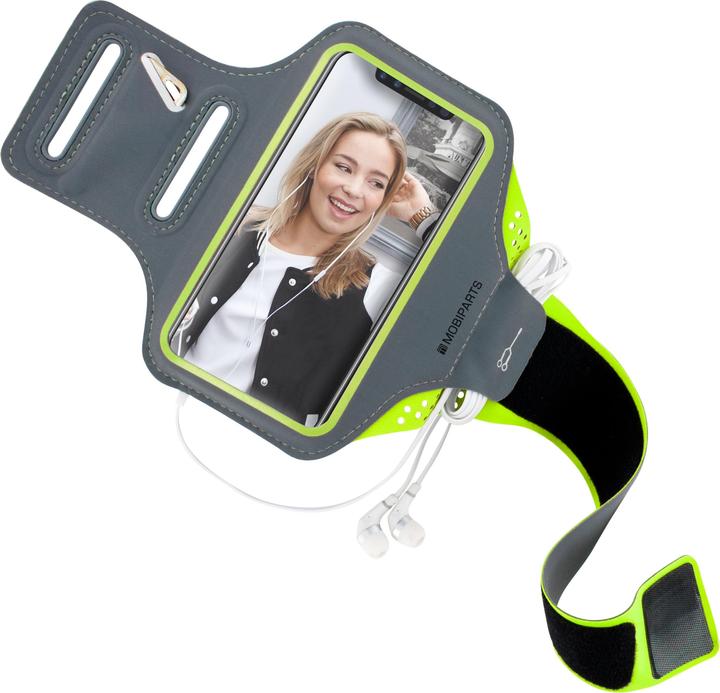 Actual product image Mobiparts Comfort Fit Sport Armband Apple iPhone X/XS Neon Green