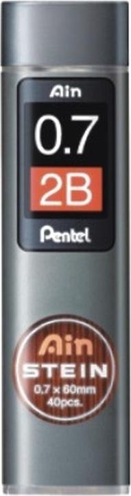 Pentel Bleistiftminen AinStein (Ersatzmine, Schwarz, 0.70 mm)