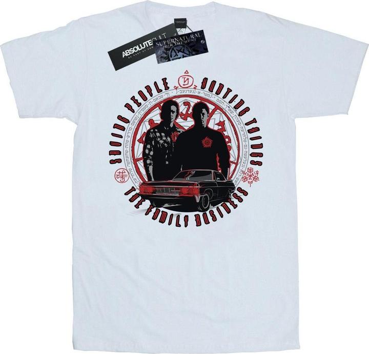 Actual product image Supernatural Womens/Ladies Family Business Cotton Boyfriend T-Shirt (M)