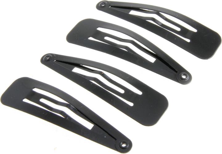 Produktbild DailyGo Haarspange Click Clack metall 5 cm, schwarz (4 Stk.)