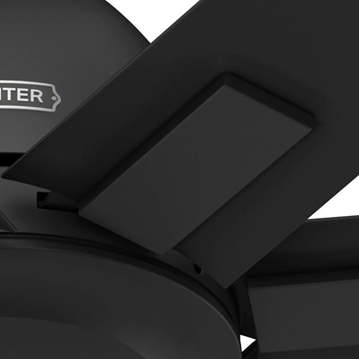 Image du produit Hunter Fans DC Deckenventilator Sahira Schwarz mit Fernbedienung (42 dB)