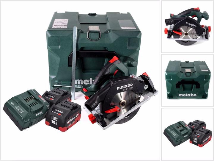 Actual product image Metabo KS 18 LTX 57 Cordless circular saw 18 V 165 x 20 mm ( 601857840 ) + 2x 10.0 Ah battery + charger
