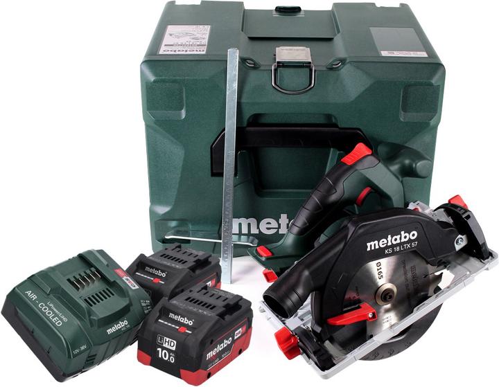 Actual product image Metabo KS 18 LTX 57 Cordless circular saw 18 V 165 x 20 mm ( 601857840 ) + 2x 10.0 Ah battery + charger