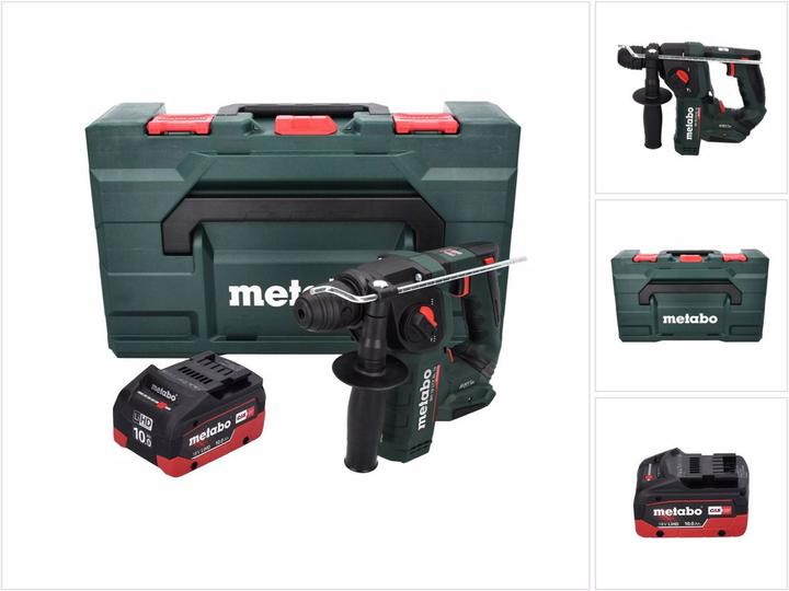 Immagine prodotto Metabo BH 18 LTX BL 16 trapano a percussione a batteria 18 V 1,3 J SDS-plus Brushless + 1x batteria (Batteria ricaricabile)