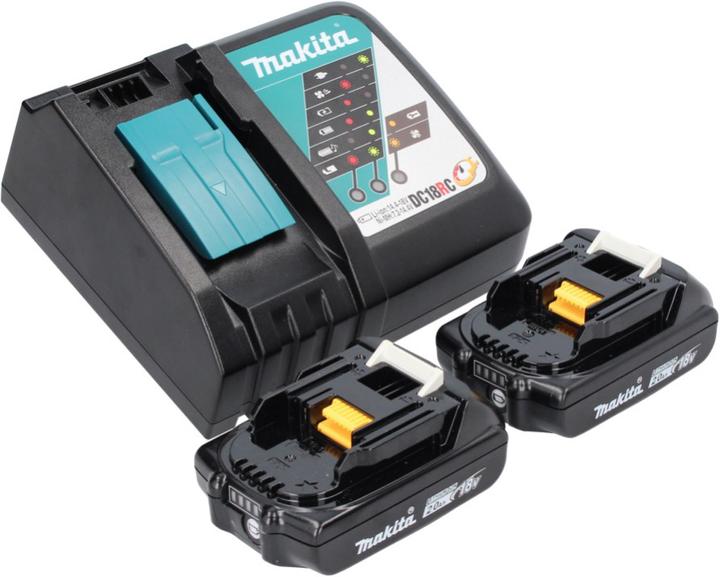 Actual product image Makita DDF 487 RA cordless drill driver 18 V 40 Nm Brushless + 2x battery 2.0 Ah + charger (Rechargeable battery operated)