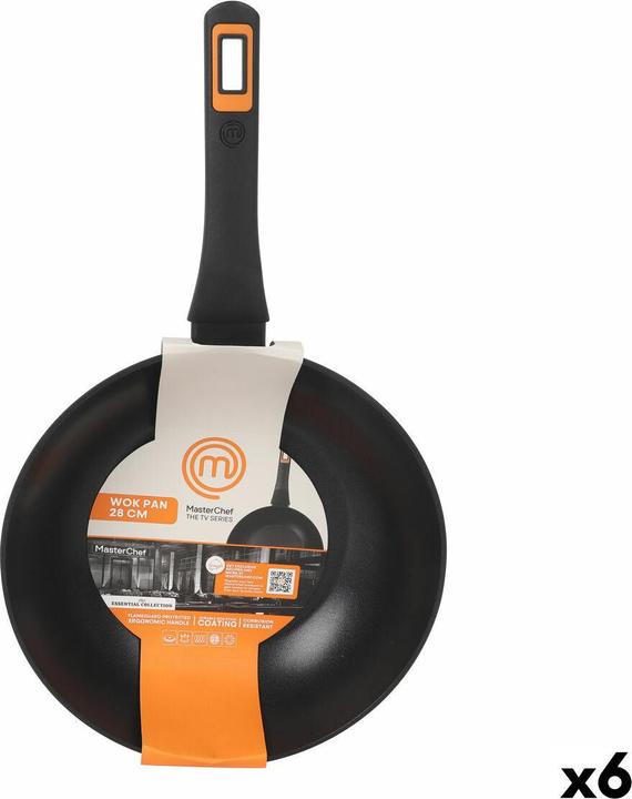 Produktbild Masterchef Wok Pfanne 28 cm (6 Stück) (28 cm, Wok Pfanne)