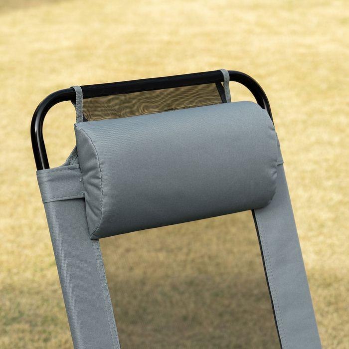 Immagine prodotto Swisshandel24 Set di 2 sedie pieghevoli sedia da giardino pieghevole con schienale regolabile bracciolo sedia da