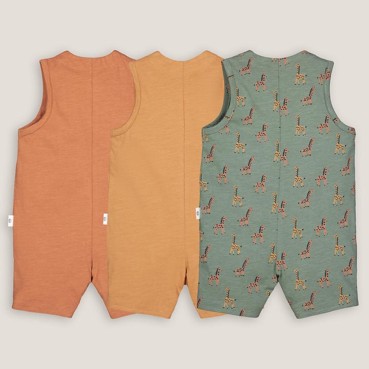 Produktbild La Redoute Collections 3er-Pack Kurzoveralls (86)