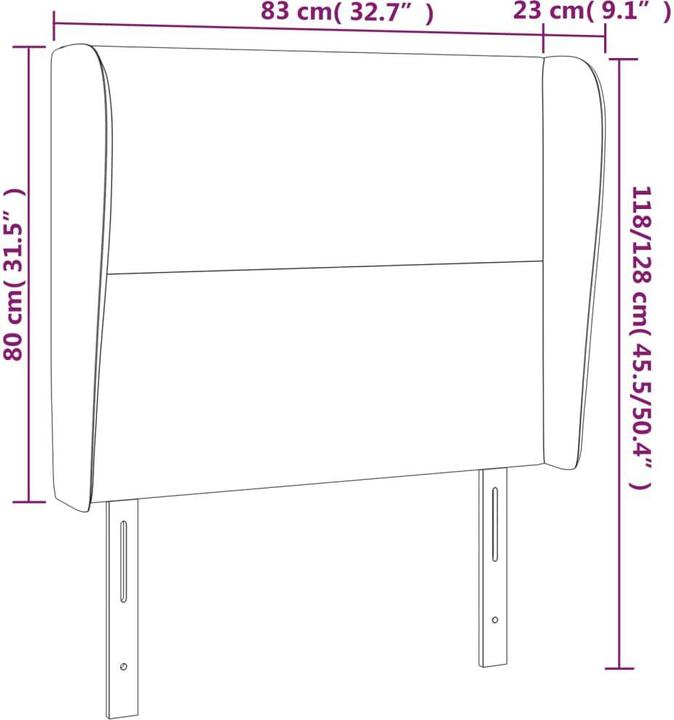 Actual product image VidaXL Chandler (83 x 23 x 128 cm)