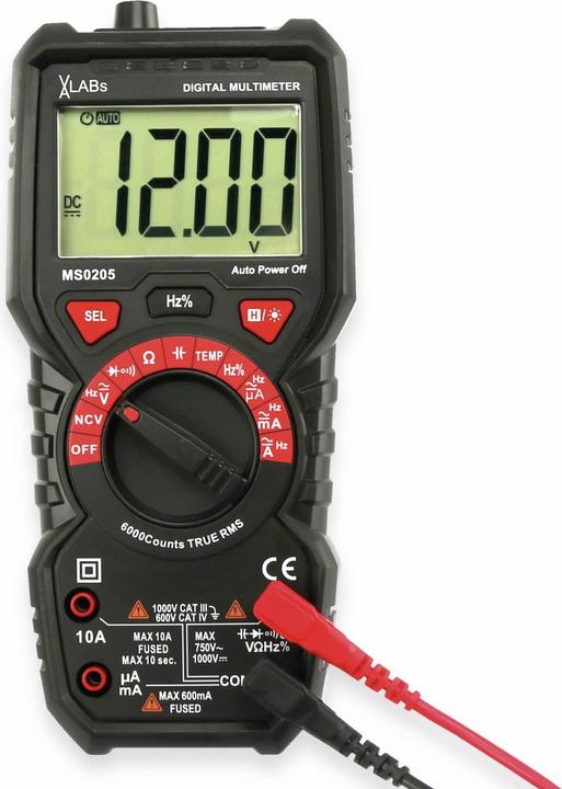 VAL MS0205 - TRMS Digital Multimeter, 6,000 Counts