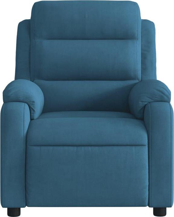 Immagine prodotto VidaXL Poltrona massaggiante Poltrona TV Poltrona relax Poltrona reclinabile Velluto blu