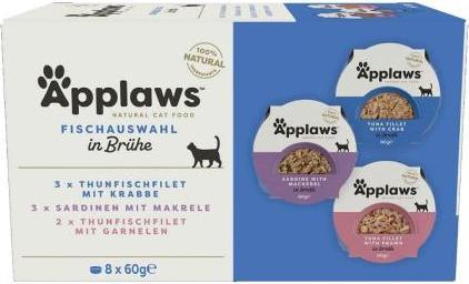 Actual product image Applaws Pot Mulipack Fish Selection (Adult, 8 pcs., 480 g)