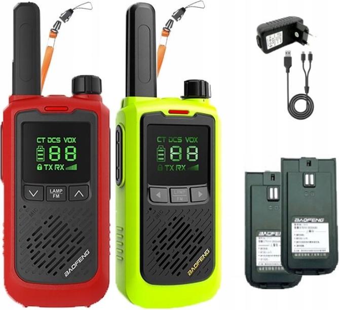 Actual product image Baofeng Walkie-Talkie BF-T17 red (10 km)