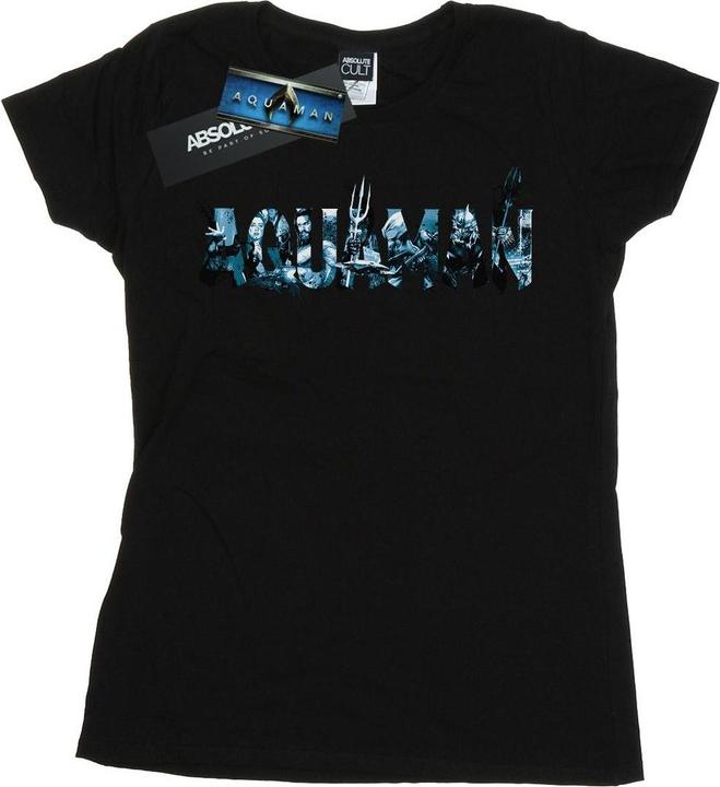 Produktbild Aquaman Text Logo TShirt (M)