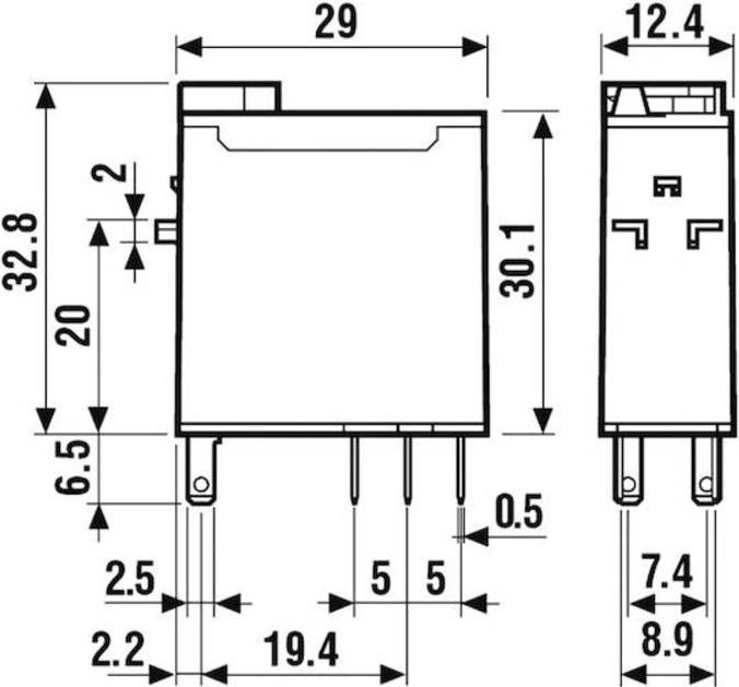 Produktbild Finder Relais 8A 230VAC 2-Wechsler