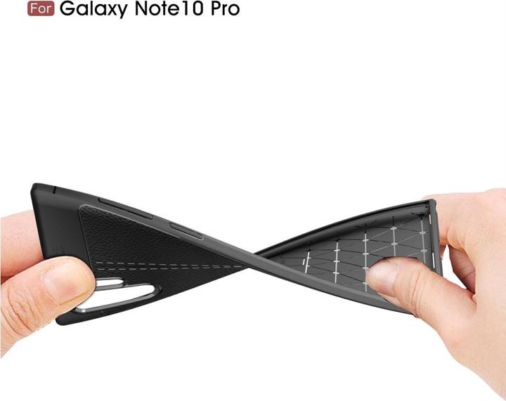Produktbild Screenguard Samsung Galaxy Note10+ Hülle Leather Design TPU Cover (Samsung Galaxy Note 10+)