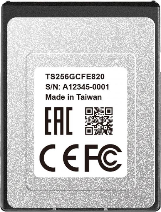 Actual product image Transcend CFexpress 820 (256 GB, CFexpress type B)