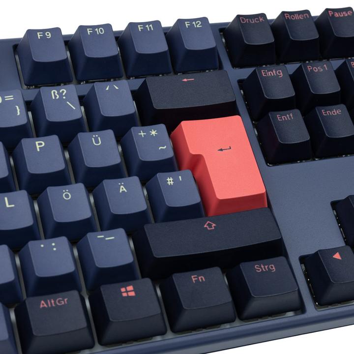 Actual product image Ducky One 3 Cosmic Blue Gaming Keyboard, RGB LED - MX-Blue (DE, Cable)