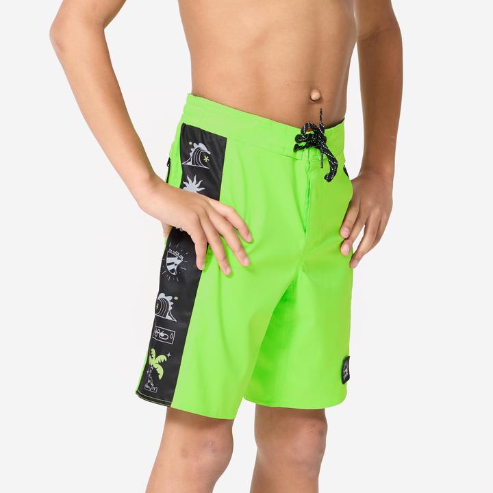 Immagine prodotto Olaian Boardshorts Surfen Jungen 900 Band grün (8, 9, 10)