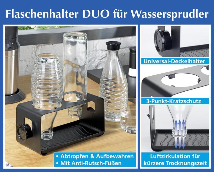 Actual product image DUO bottle holder for water bubbler
