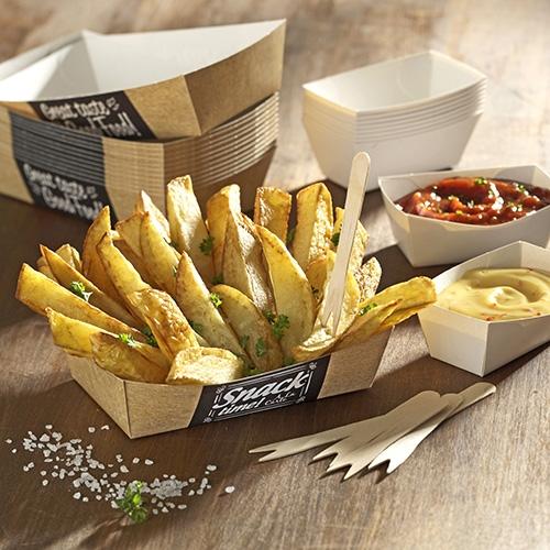Produktbild Papstar Pommes-Frites-Trays "pure" "Good Food" extra gross (50 x)