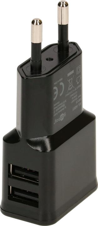 Actual product image Goobay Dual USB A charger (12 W)