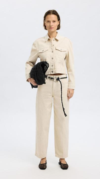 Actual product image Selected Femme Mid Waist Barrel Fit Jeans (W29/L32)